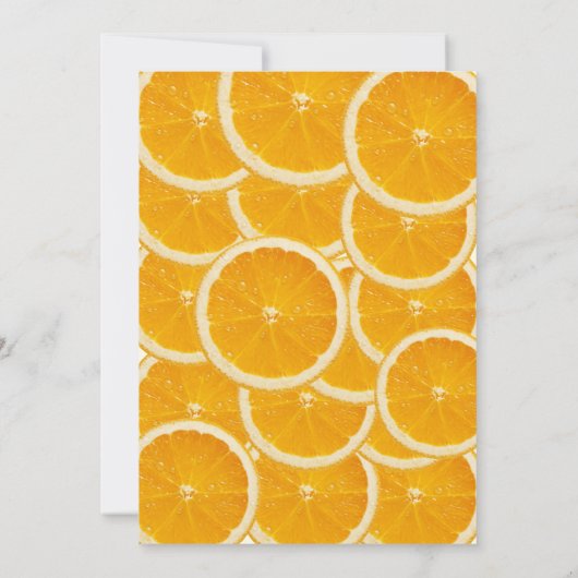 Oranje liefde voor eerste spritz zomerse vrijgezel kaart (Achterkant)