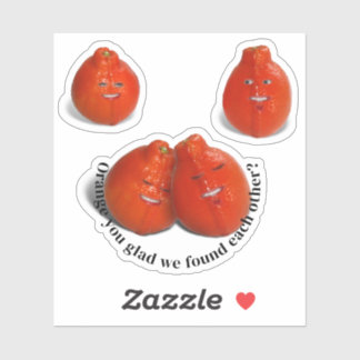 Oranje liefhebbers Valentijnsdag Sticker