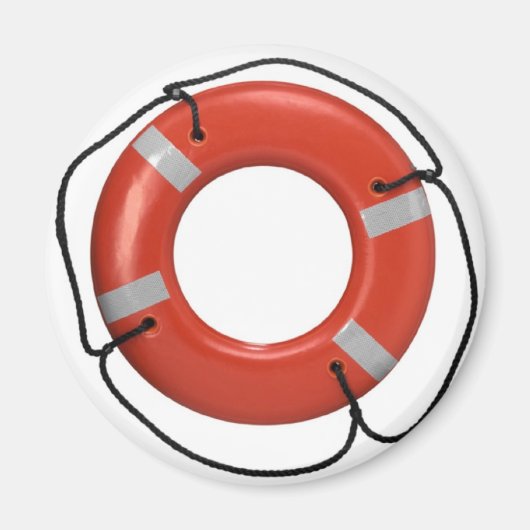 ORANJE LIFE RING MAGNEET (Voorkant)