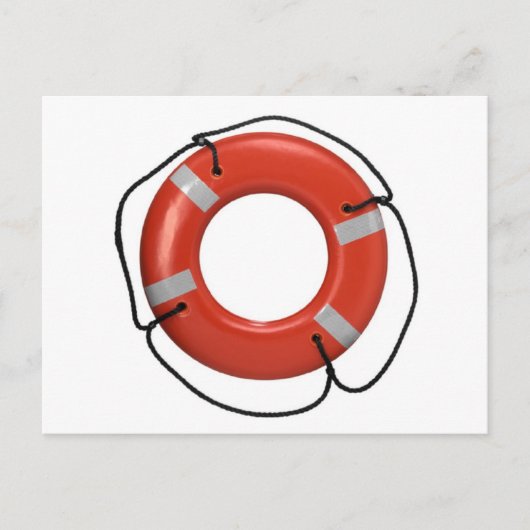 ORANJE LIFE SAVER BRIEFKAART (Voorkant)