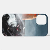 ORANJE LIGHTHOUSE OP ROCK Case-Mate iPhone CASE (Achterkant (horizontaal))