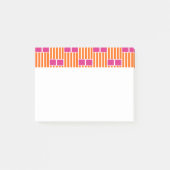 Oranje lijnen en roze dozen post-it® notes (Voorkant)