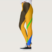 Oranje lijnen leggings (Links)
