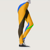 Oranje lijnen leggings (Rechts)