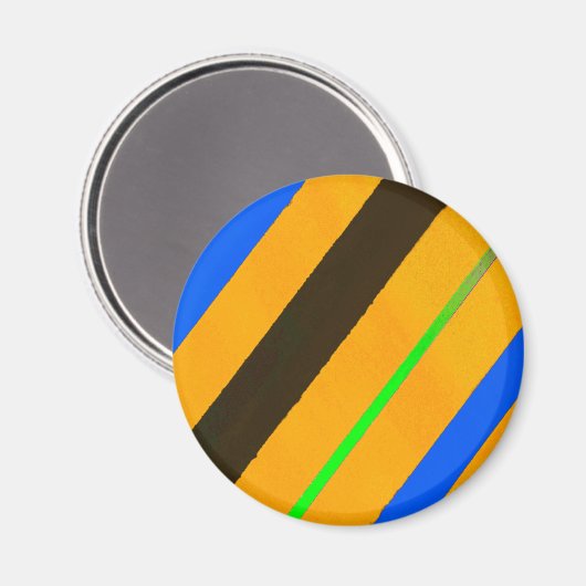 Oranje lijnen magneet (Voorkant / Achterkant)