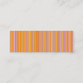 Oranje lijnen mini visitekaartje (Achterkant)