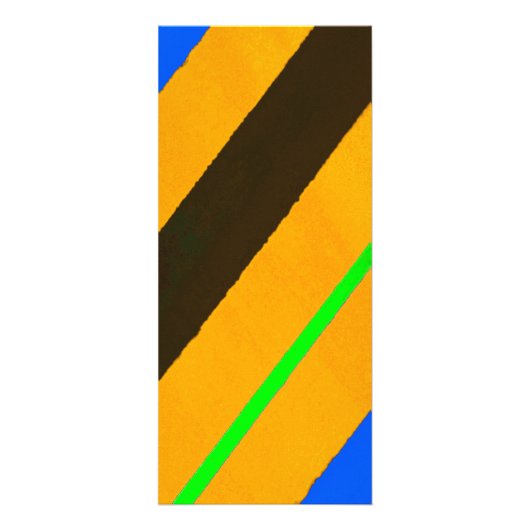 Oranje lijnen reclamekaart (Voorkant)