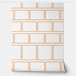 Oranje Lijsten galerij geometrisch horizontaal pat Behang