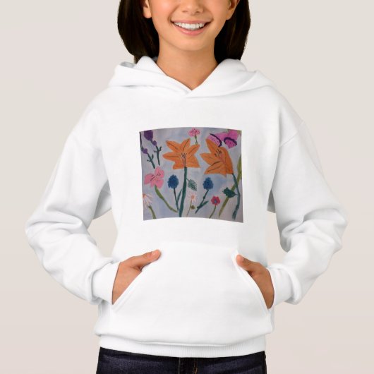 Oranje Lilies Hoodies (Voorkant)