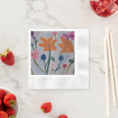 Oranje Lilies Paper Napkin Servet (Insitu)
