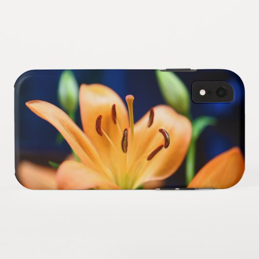 Oranje Lilly Flower Blossom Case-Mate iPhone Case (Achterkant (horizontaal))