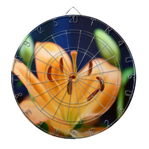 Oranje Lilly Flower Blossom Dartbord