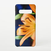 Oranje Lilly Flower Blossom Samsung Galaxy Hoesje (Achterkant)