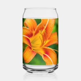 Oranje Lily Blikvorm Glas
