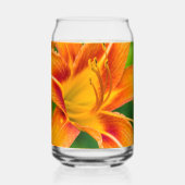 Oranje Lily Blikvorm Glas (Achterkant)