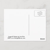 Oranje Lily Briefkaart (Achterkant)