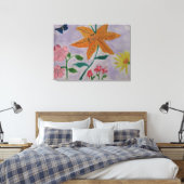 Oranje Lily Canvas Art (Insitu (Slaapkamer))
