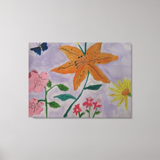 Oranje Lily Canvas Art Afdruk (Voorkant)