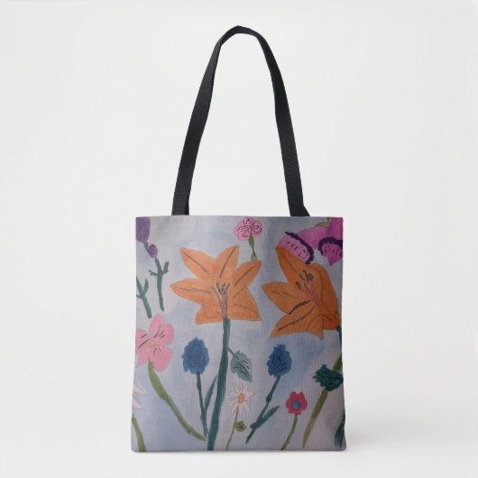 Oranje Lily Canvas tas (Voorkant)