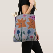 Oranje Lily Canvas tas (Dichtbij)