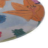 Oranje Lily Chopping Board Snijplank (Hoek)