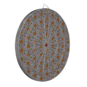 Oranje Lily Dartbord (Voorkant Links)