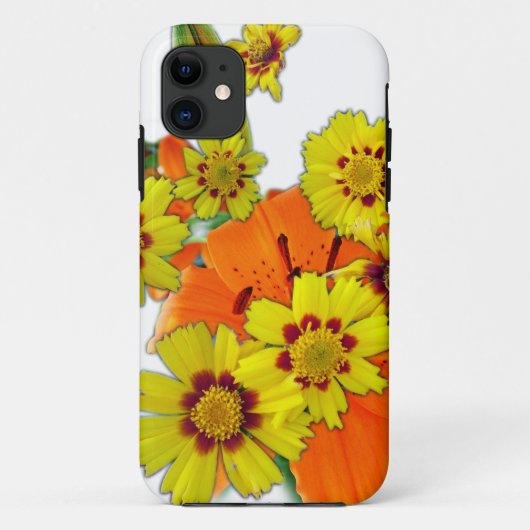 oranje lily en melkbloemen Case-Mate iPhone case (Achterkant)
