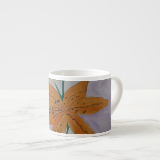 Oranje Lily Espresso Cup Espresso Kop (Voorkant rechts)