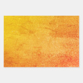 Oranje Lily Flower foto met Solid Green Glitter Inpakpapier Vel (Voorkant 3)