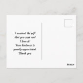 Oranje Lily Flower Gift Bedankt Briefkaart (Achterkant)