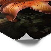Oranje Lily Flowers Art Print Posters (Hoek)