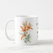 Oranje Lily Flowers Koffiemok (Links)