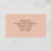 Oranje Lily Foto Aangepaste QR Code Yoga Instructe Visitekaartje (Achterkant)