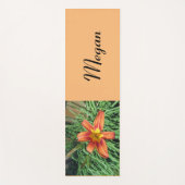 Oranje Lily Foto Yogamat (Voorkant)