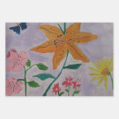 Oranje Lily Inpakpapier Vel (Voorkant 3)