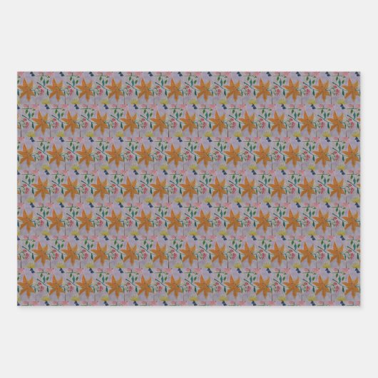 Oranje Lily Inpakpapier Vel (Voorkant)