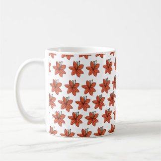 Oranje Lily Koffiemok