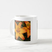 Oranje Lily Koffiemok (Voorkant links)
