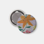 Oranje Lily Magnet (Voorkant / Achterkant)