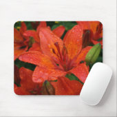 Oranje Lily Mousepad Muismat (Met muis)