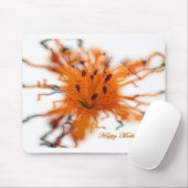 Oranje Lily Mousepad Muismat (Met muis)