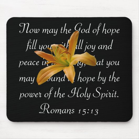 Oranje Lily Muismat (Voorkant)