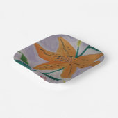 Oranje Lily Papieren Bordje (Gebogen)