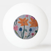 Oranje Lily Pingpongbal (Achterkant)