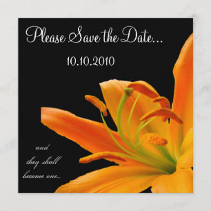 Oranje Lily Save-the-date Save The Date