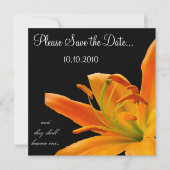 Oranje Lily Save-the-date Save The Date (Voorkant)