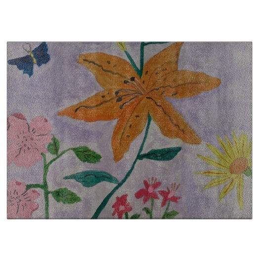 Oranje Lily Snijplank (Voorkant)