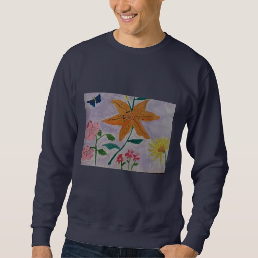 Oranje Lily Sweatshirt (Voorkant)