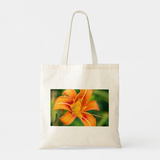 Oranje Lily Tote Bag (Achterkant)