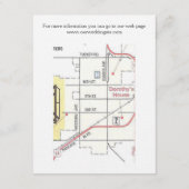 Oranje Lily Wedding Accommodatie-kaarten Informatiekaartje (Achterkant)